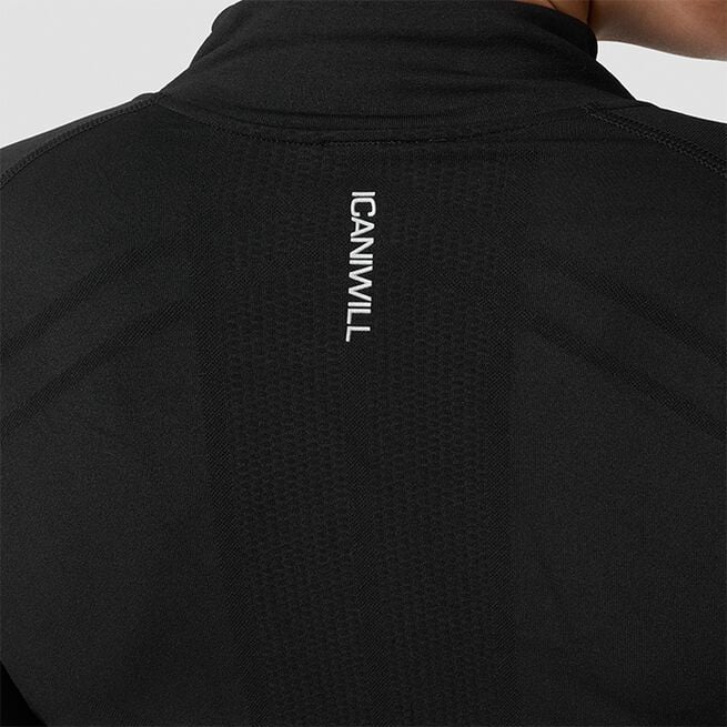 Define Långärmad 1/4 Zip Svart