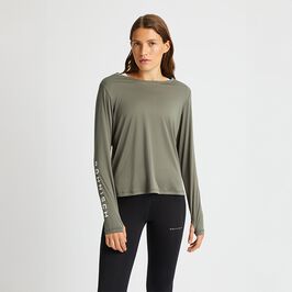 Team Logo Long Sleeve, Gunmetal, XS  Team Logo Långärmad Grön