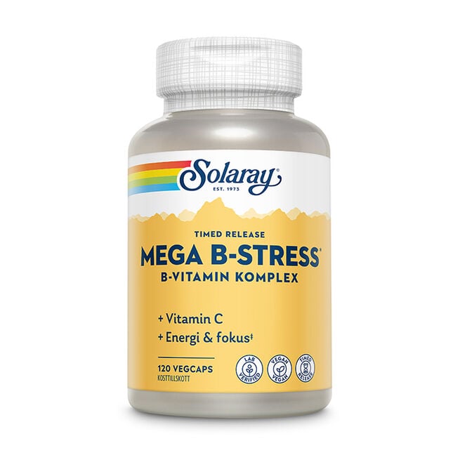 Mega B-Stress B-vitamin 120 kapslar