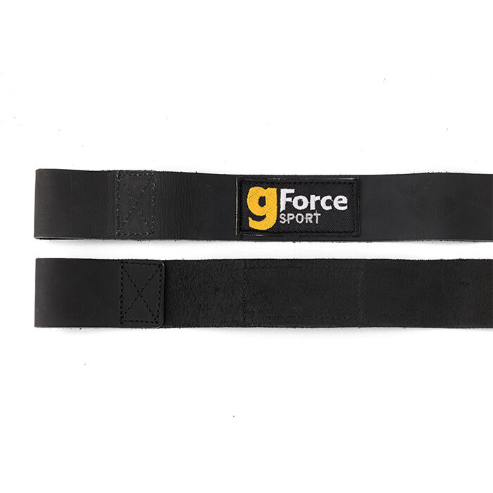 Lifting Straps L&auml;der Svart