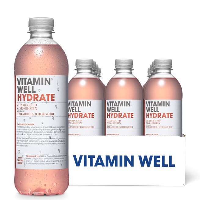 12 x Vitamin Well, 500ml, Hydrate