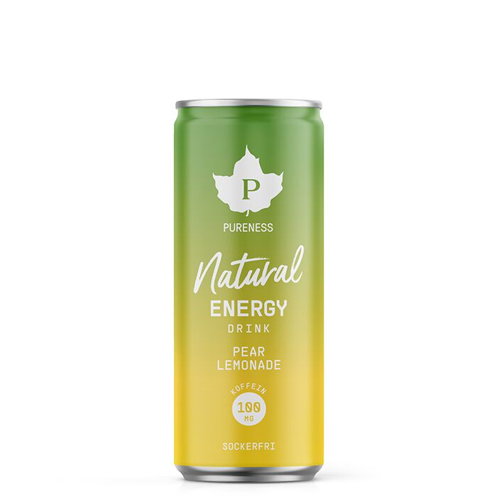 Natural Energidryck 330 ml P&auml;ron Lemonad