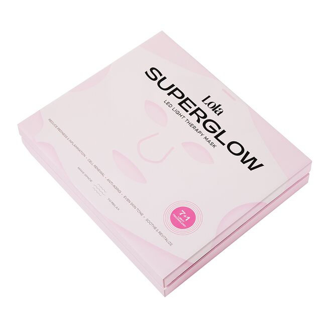 Glow Led Ansiktsmask Rosa