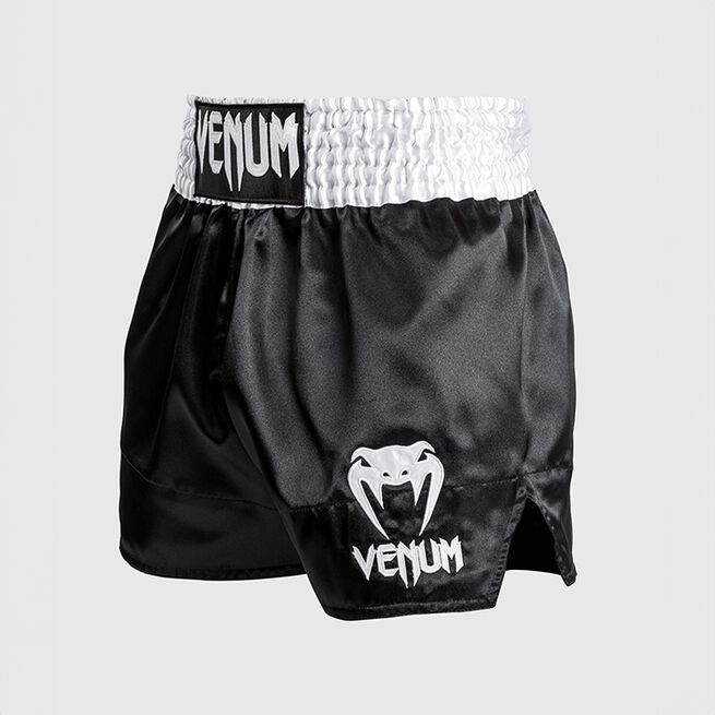 Classic Muay Thai Shorts Svart/Vit