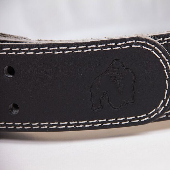 4 Inch Padded Leather Belt, black - L/XL 