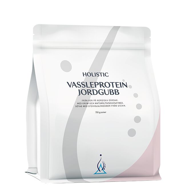 Holistic Vassleprotein 750 g Jordgubb