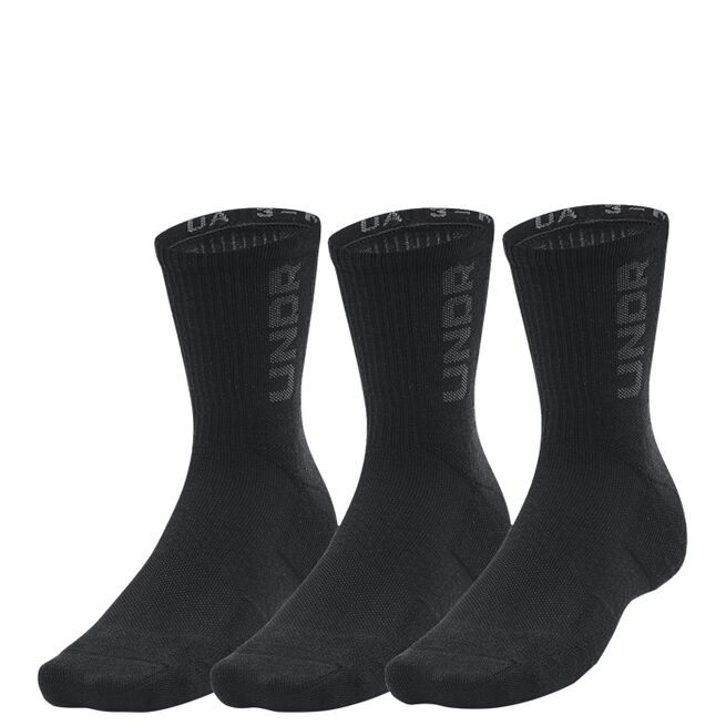 Under Armour A 3-Maker 3pk Mid-Crew, Black