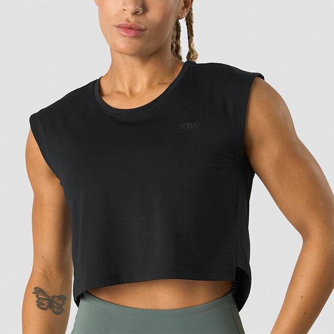 Stride Kort Träningslinne Svart