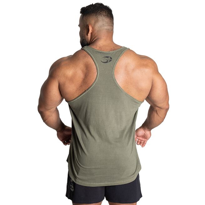 Skull T-back, Acid Washed Green