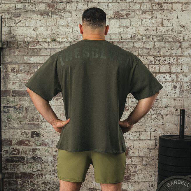 Resolve Oversized T-Shirt Unisex Khaki, M
