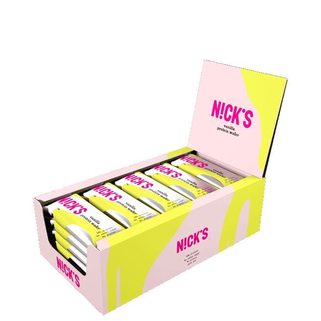 24 x NICKS Protein Wafer 40 g Vanilla