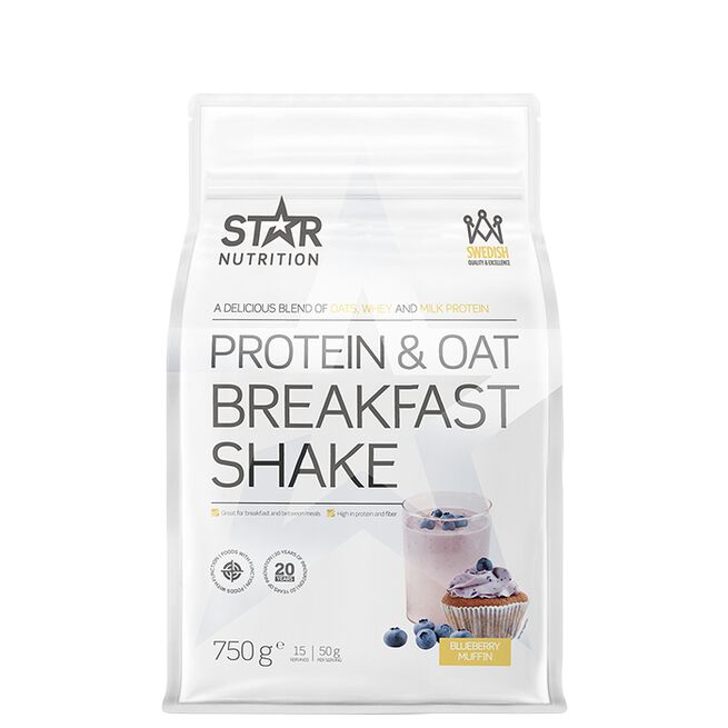 Protein & Oat Breakfast Måltidsersättnings Shake 750 g Blueberry Muffin