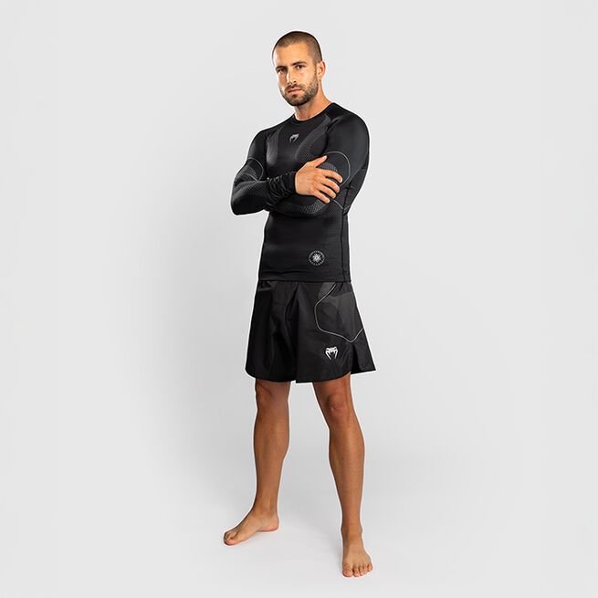 Nexus Rashguard Lång Ärm Svart Silver