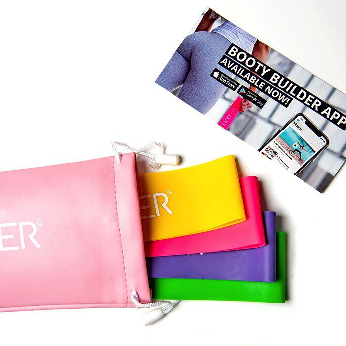 Booty Builder Minibands Rosa 4-Pack