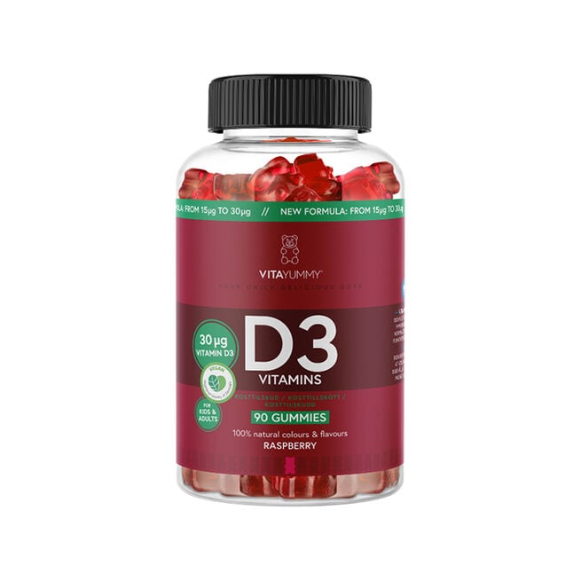 D3 Vitamins Hallon 90 st Gummies