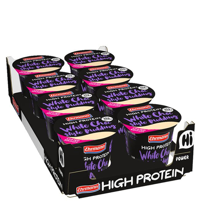 8 x Ehrmann Protein Pudding, 200 g White Choc