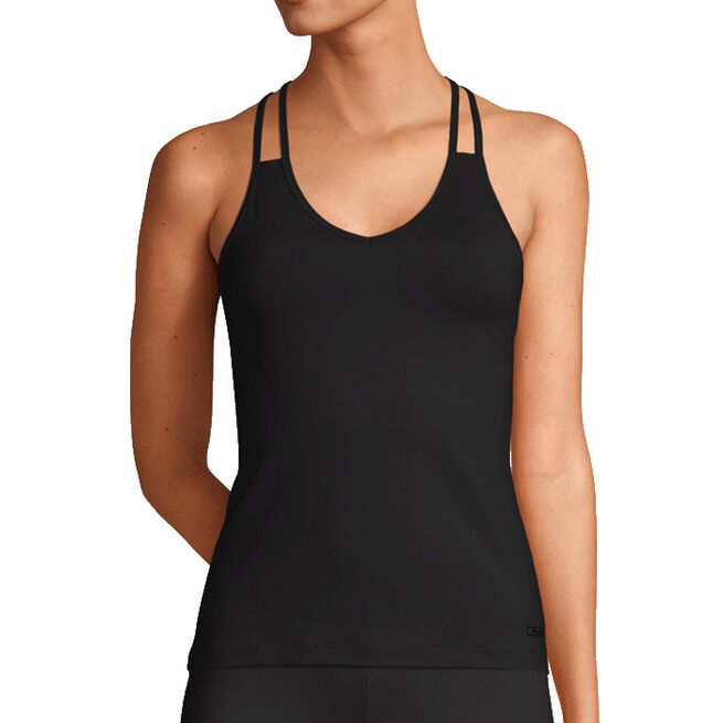 Casall V-Neck Racerback Black