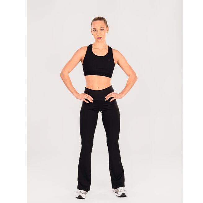 Flared Träningstights Svart