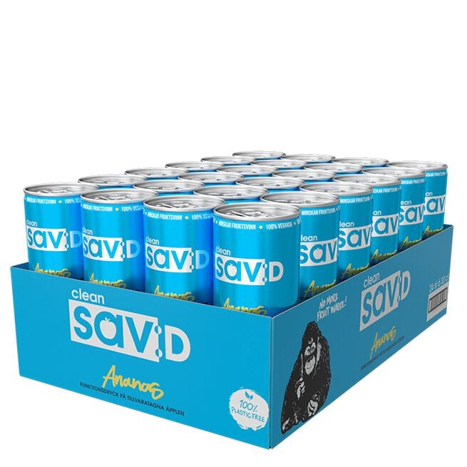 24 st Clean sav:D Flak 330 ml Ananas