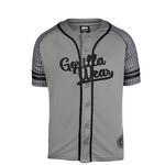 Gorilla Wear 82 Baseball Jersey Grey Front