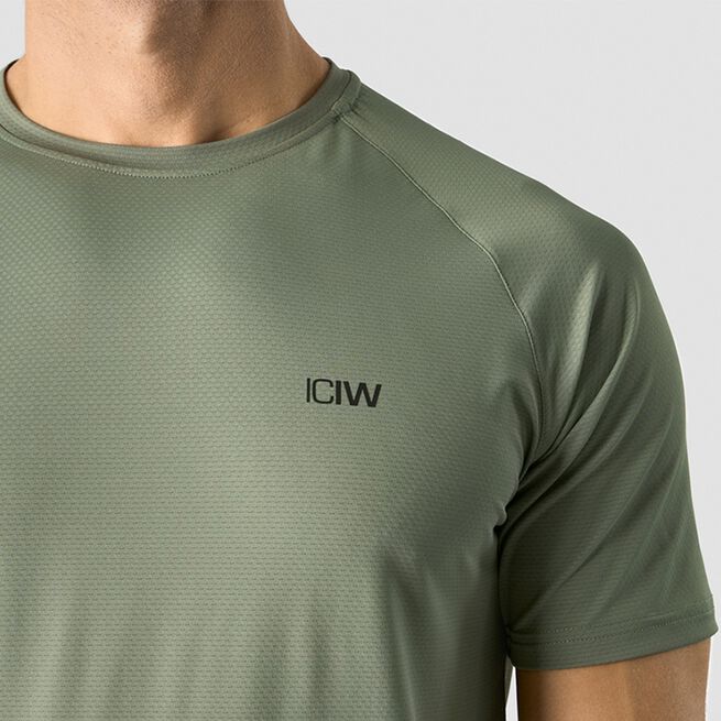 ICANIWILL Stride Raglan T-shirt, Sea Green