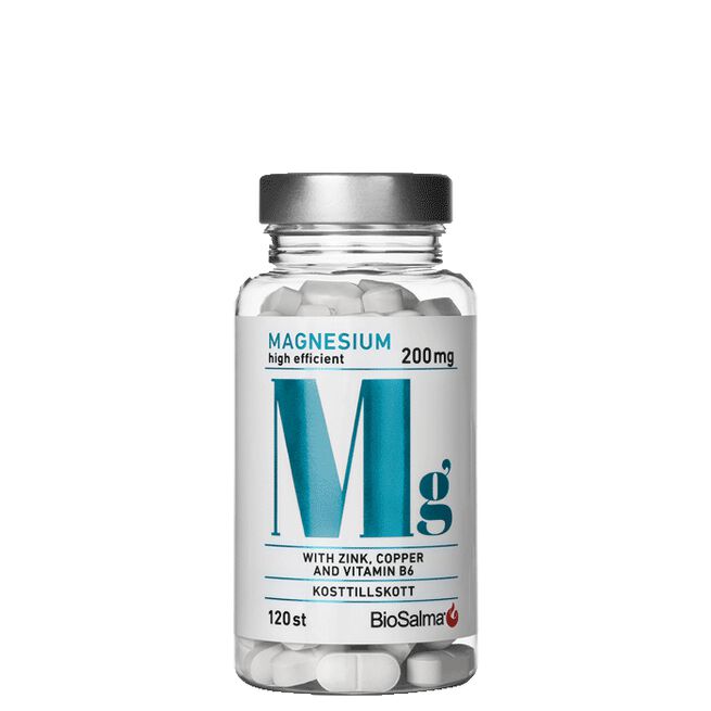 Magnesium 200mg + Zink Koppar B6 120 kapslar