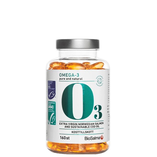 Miljömärkt Omega-3 160 kapslar 