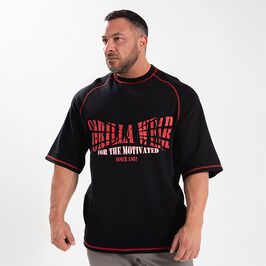Finley Oversized T-Shirt, Black/Red, S  Finley Oversized T-Shirt Svart Röd