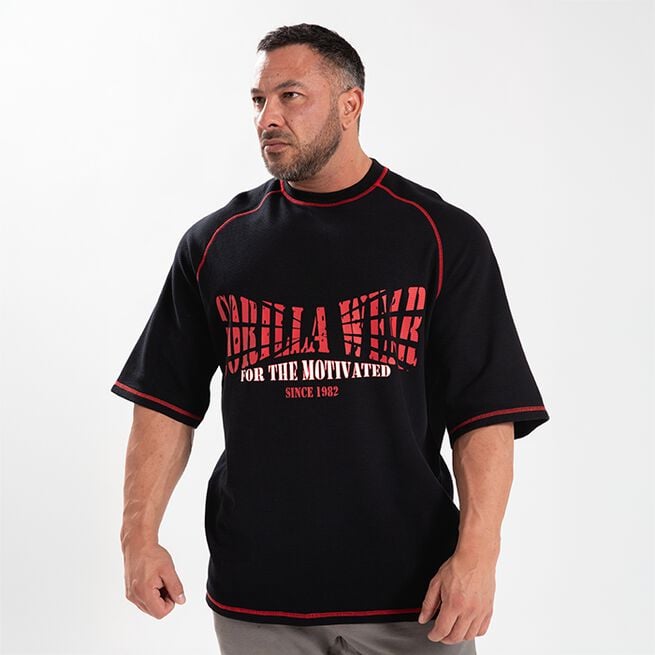 Finley Oversized T-Shirt Svart Röd