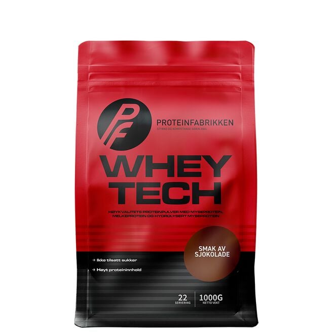 Whey Tech Protein, 1 kg Sjokolade