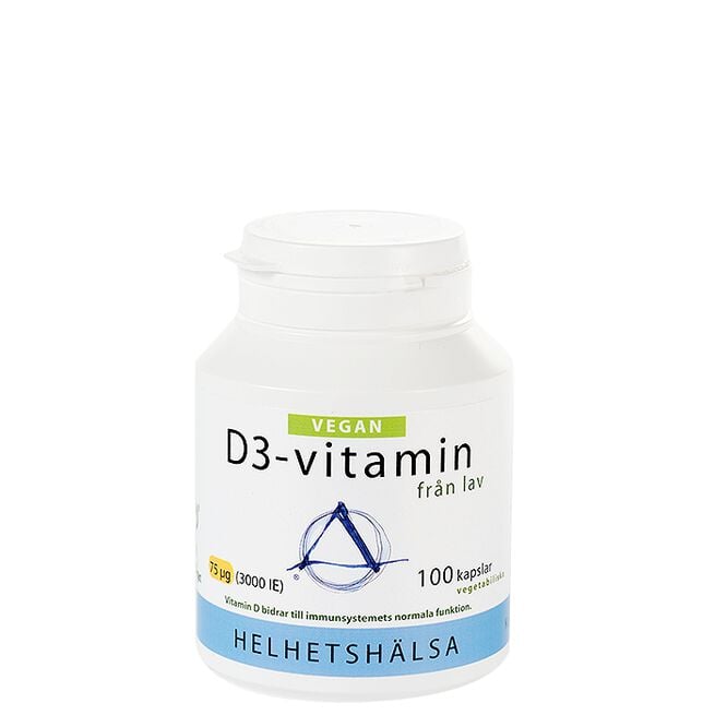 D3-vitamin Vegan 75 mcg 3000 IE 100 kapslar