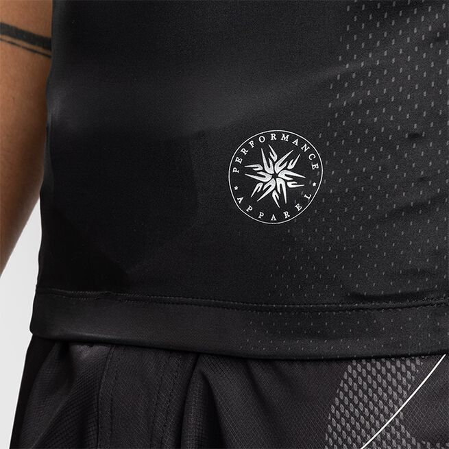Nexus Rashguard Kort Ärm Svart Silver