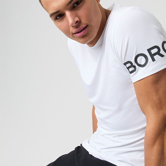 Borg T-shirt Vit