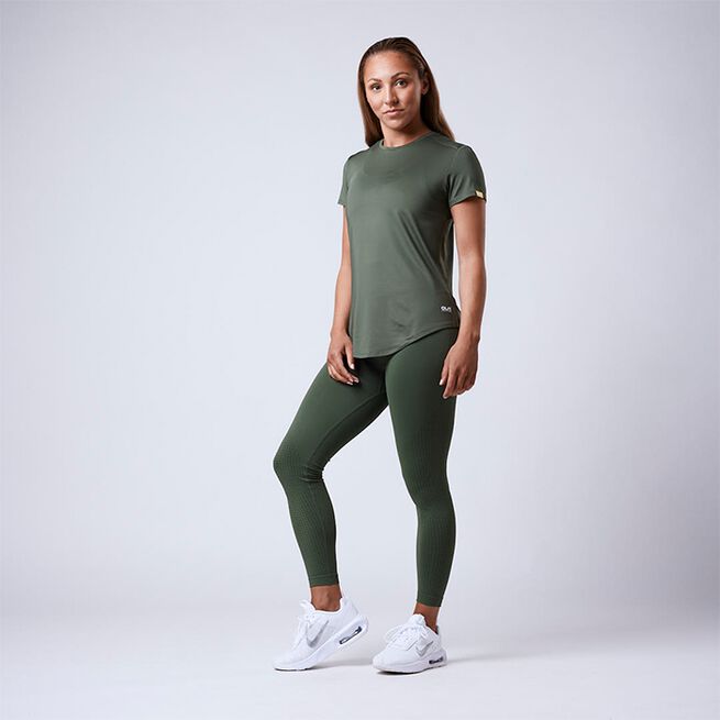 Lucy ws T-shirt, Moss Green