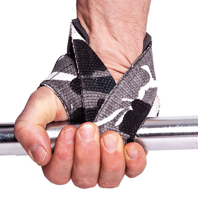 CP sports Figure 8 Straps - Lifting Loops, White Camo, One Size