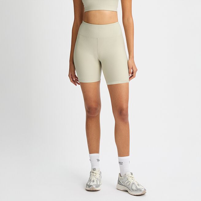 Ribbade Cykelshorts Beige