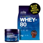 Whey-80 1 kg Vitamins & Minerals Daily 60 caps BLACK WEEK DEAL