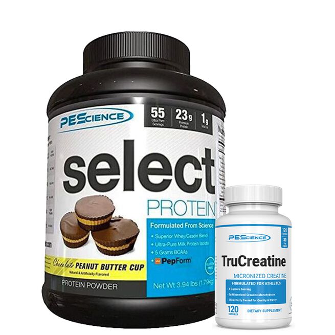 Select Proteinpulver 55 portioner + TruCreatine Monohydrat 120 kapslar