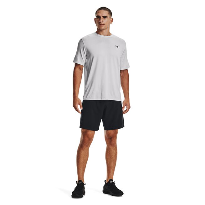 UA Woven Graphic Shorts, Black/White