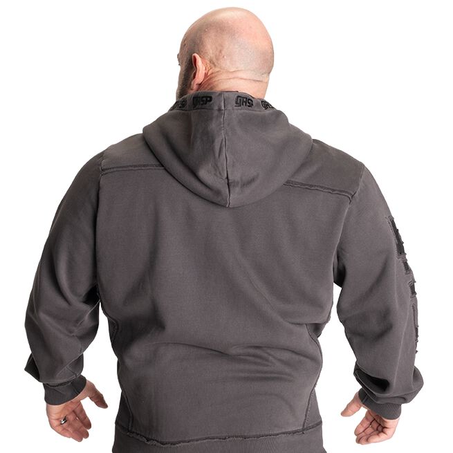 Pro Gym Hoodie Acid Wash Grå