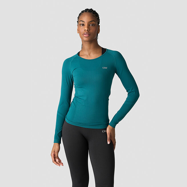 Everyday Seamless LS, Dark Teal Green