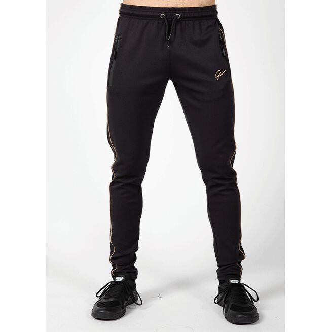Wenden Track Pants, Black/Gold, XL 