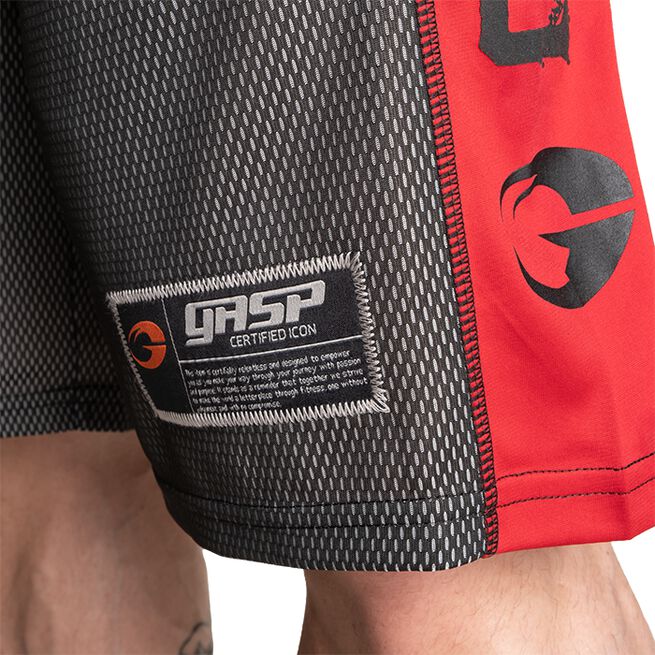 No1 Mesh Shorts, Black/Red