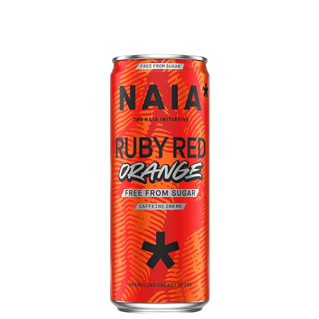 12 x NAIA* Energy Drink, 330 ml, Ruby Red BCAA