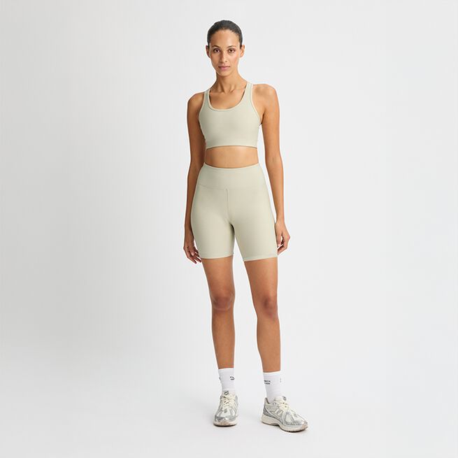 Ribbade Cykelshorts Beige