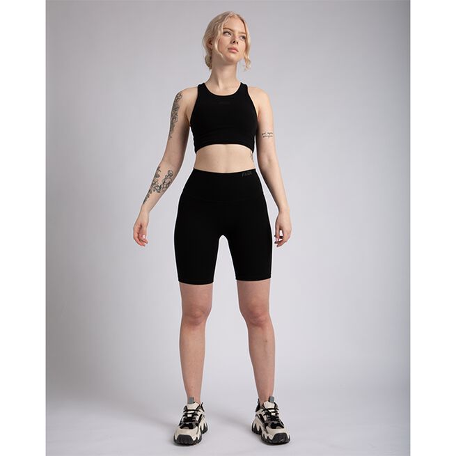 AWCO Studio Biker Shorts, Matte Black