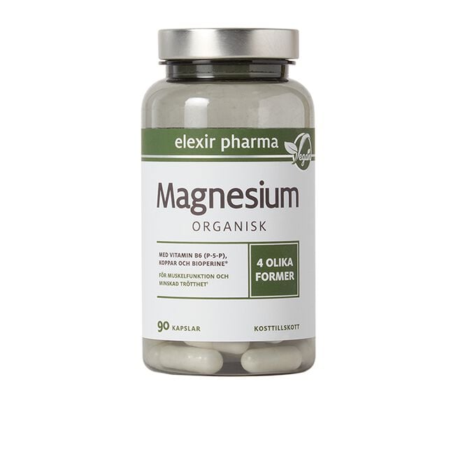 Organisk Magnesium 120 mg 90 kapslar