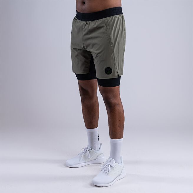 CLN Athletics CLN Rep 2 in 1 Shorts, Dusty Olive