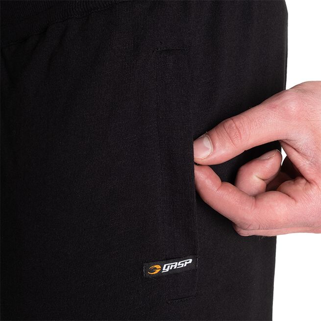 Gasp Sweatpants, Black/White