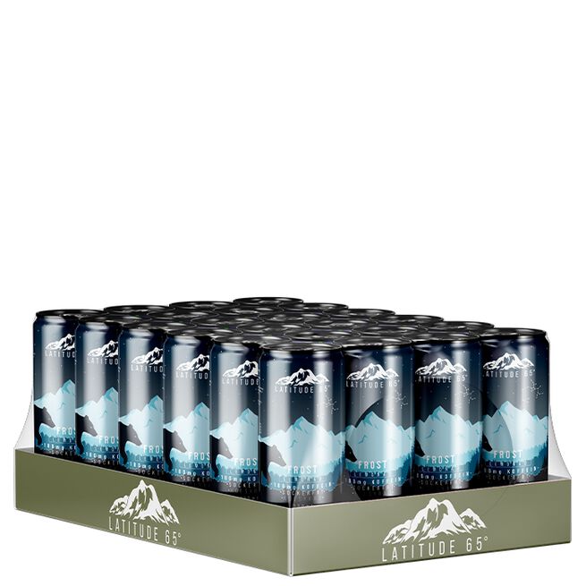24 x Latitude 65 Energidryck 330 ml Frost - Lemonad